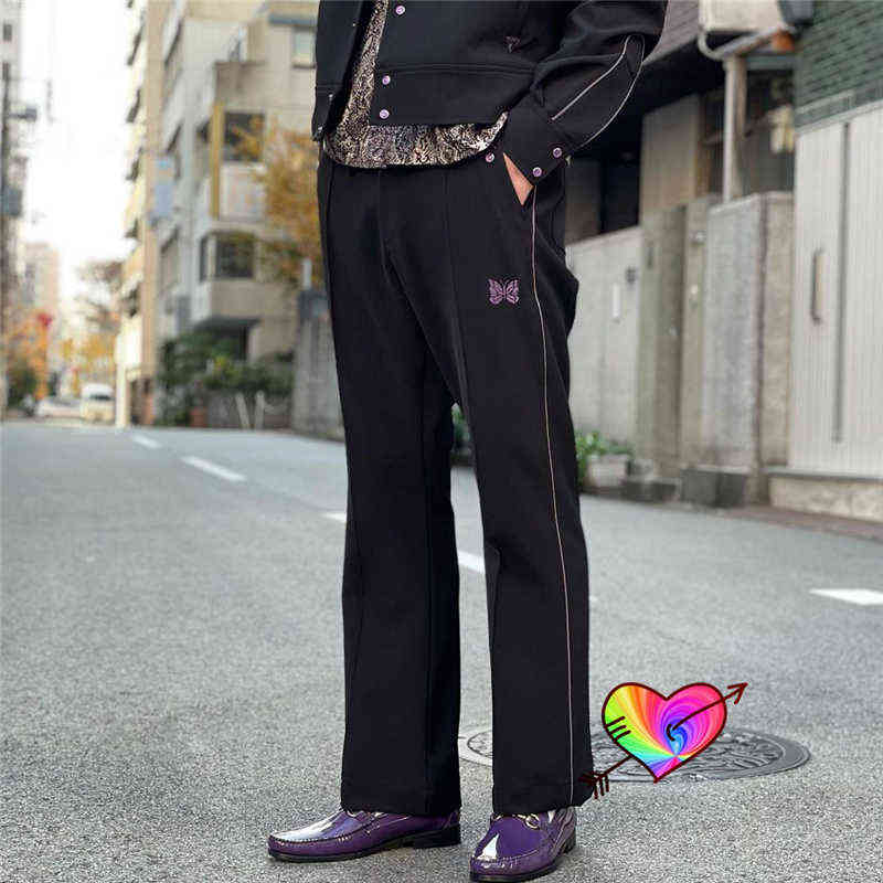 Black Needles Pants 21ss Men Women Purple Stripe Embroidered Butterfly AWGE NEEDLES Track Pants Straight Tousers Inside Tag T220803
Black Needles Pants 21ss Men Women Purple Stripe Embroidered Butterfly AWGE NEEDLES Track Pants Straight Tousers Inside Tag T220803