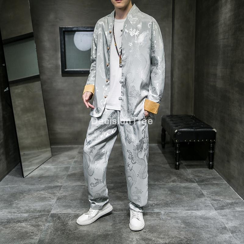 Ethnic Clothing Men Tracksuit Long Sleeve Shirt Pants Suit Wu Shu Tai Sets Chinese Men's Tang Jacket Pant SetEthnic EthnicEthnic
Ethnic Clothing Men Tracksuit Long Sleeve Shirt Pants Suit Wu Shu Tai Sets Chinese Men's Tang Jacket Pant SetEthnic EthnicEthnic