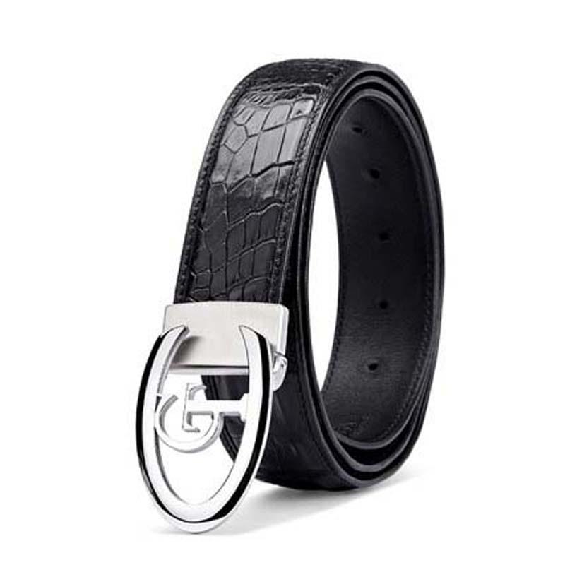 Belts Gete Thailand Import Siamese Crocodile Belt Male Stainless Steel Smooth Buckle Men, Black
Belts Gete Thailand Import Siamese Crocodile Belt Male Stainless Steel Smooth Buckle Men, Black