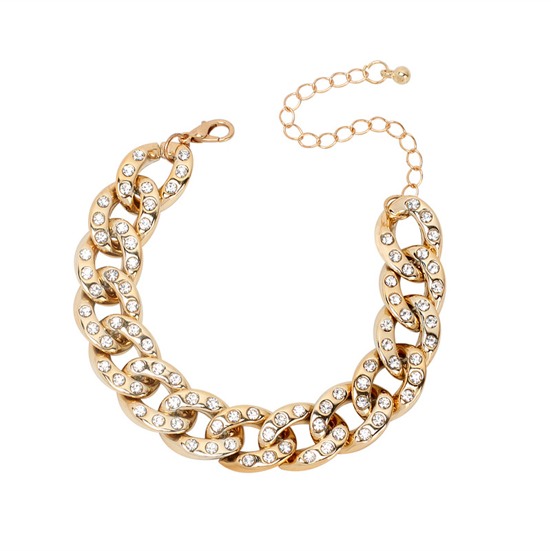 High Quality Cuban Link Tennis Chain Bracelet Gold Silver Plated Bracelets Jewelry