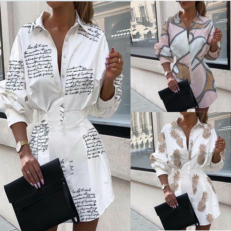 Women' Blouses & Shirts 2022 Fashion Long Sleeves Blouse Letter Printing Waist Shirt Lantern Sleeve Women Hedging Buttoned, Chain printing
Women' Blouses & Shirts 2022 Fashion Long Sleeves Blouse Letter Printing Waist Shirt Lantern Sleeve Women Hedging Buttoned, Chain printing