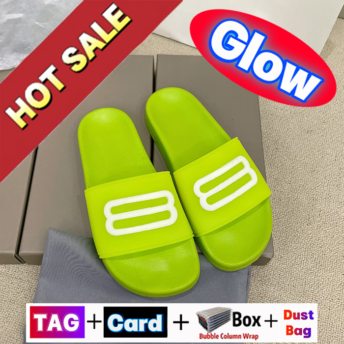 Luxury Pool Slide Glow In the Dark Flat Slippers Designer men Women Shoes Newest Slides Sandals Summer Beach Indoor outdoor Fluo red White Black Pink green Blue Sandal, No.10- shoes box
Luxury Pool Slide Glow In the Dark Flat Slippers Designer men Women Shoes Newest Slides Sandals Summer Beach Indoor outdoor Fluo red White Black Pink green Blue Sandal, No.10- shoes box