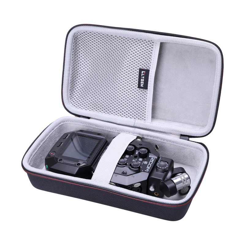 LTGEM EVA Hard Case for Zoom H8 8-Input / 12-Track Portable Handy Recorder For Podcasting, Music, Field Recording + 128GB Memory 220414