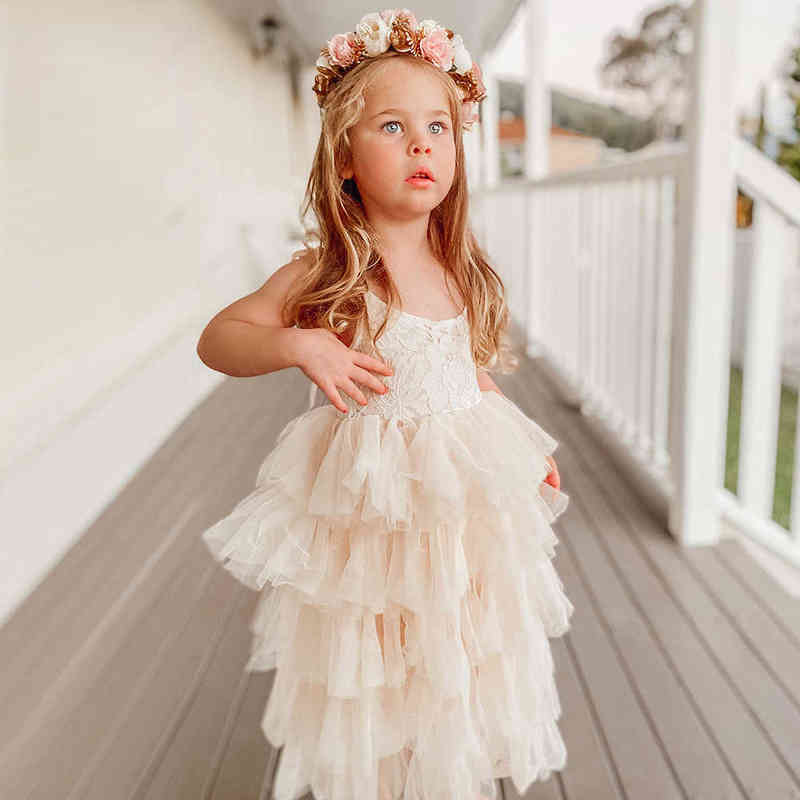 Girls Princess Dress Xmas Party Dresses 3-8 Y Vestido Summer Holiday Beach Clothing New Years Dresses New Brand Bathing Costume Y220510