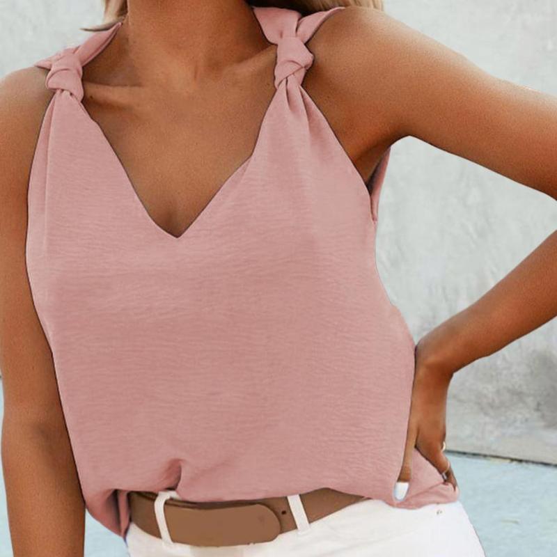 Women's Blouses & Shirts Fashion Knot Shoulder Lady Vest Top Summer Breathable Anti-pillingWomen's, Blue
Women's Blouses & Shirts Fashion Knot Shoulder Lady Vest Top Summer Breathable Anti-pillingWomen's, Blue