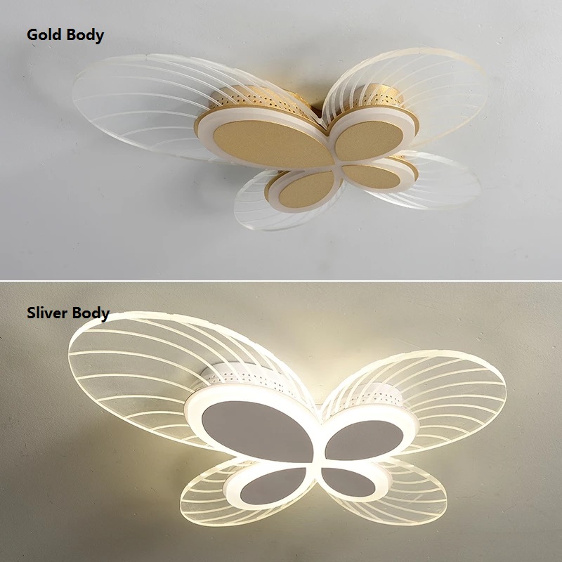 Modern Fashion LED Ceiling Light Lamp Gold Dimmable Transparent Acrylic Chandelier for Living Room Bedroom Study Decorative Lighting Le-281