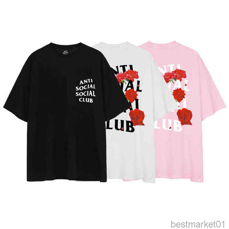 Men' T shirts Trendy Anti Social Club Assc Rose Co Loose and Women' Short Sleeved T-shirt, White
Men' T shirts Trendy Anti Social Club Assc Rose Co Loose and Women' Short Sleeved T-shirt, White