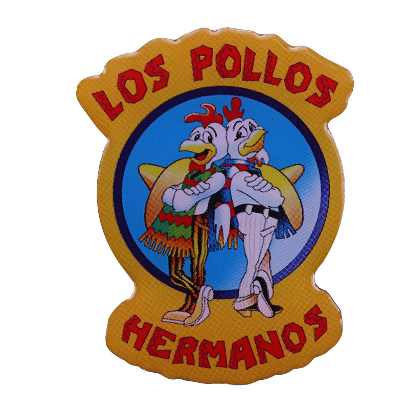 Breaking Bad Fried Chicken enamel pins and cartoon brooch men women fashion jewelery gifts anime movie Hat clothes lapel badges, As picture
Breaking Bad Fried Chicken enamel pins and cartoon brooch men women fashion jewelery gifts anime movie Hat clothes lapel badges, As picture