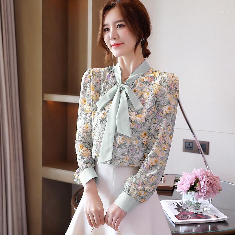 Woman Feminina Women' Vintage Blouse Fashion Clothes 2022 Spring Floral Bow Long Sleeve Shirts Female D0017 Blouses, Green
Woman Feminina Women' Vintage Blouse Fashion Clothes 2022 Spring Floral Bow Long Sleeve Shirts Female D0017 Blouses, Green