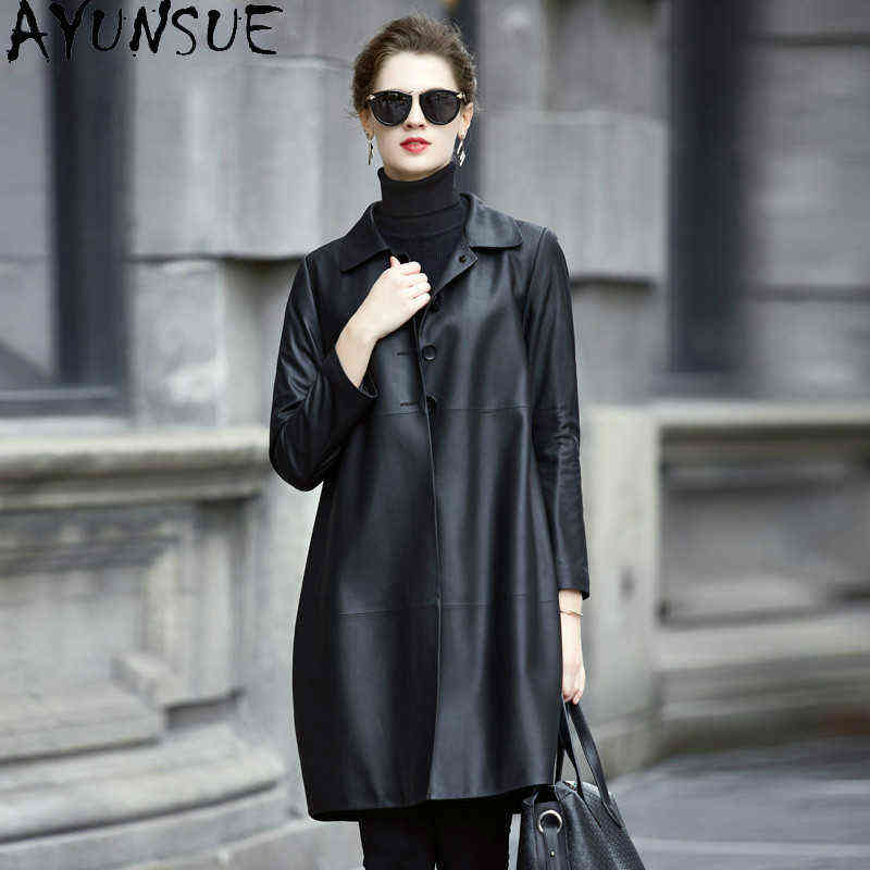 Ayunaue Real Leather Jacket Women Clothing 2020 Long Sheepskin Jacket Real Leather Women Windbreaker Leather Jacket Ladies 2967 4416 J220727, Black
Ayunaue Real Leather Jacket Women Clothing 2020 Long Sheepskin Jacket Real Leather Women Windbreaker Leather Jacket Ladies 2967 4416 J220727, Black