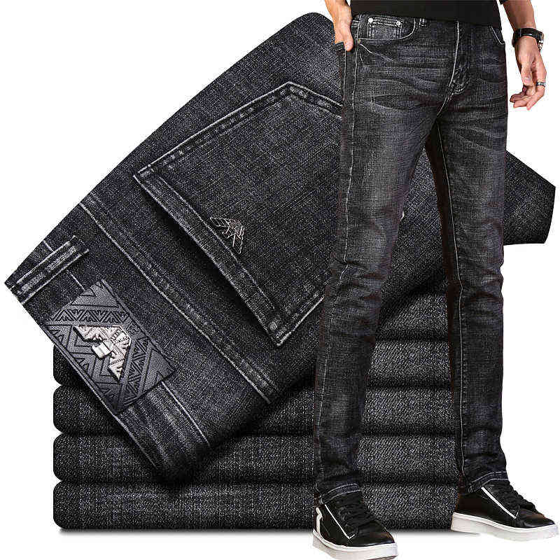 and Autumn Winter High-end Jeans Brand Men's Loose Straight Elastic Leisure Pants Thick, 9623
and Autumn Winter High-end Jeans Brand Men's Loose Straight Elastic Leisure Pants Thick, 9623
