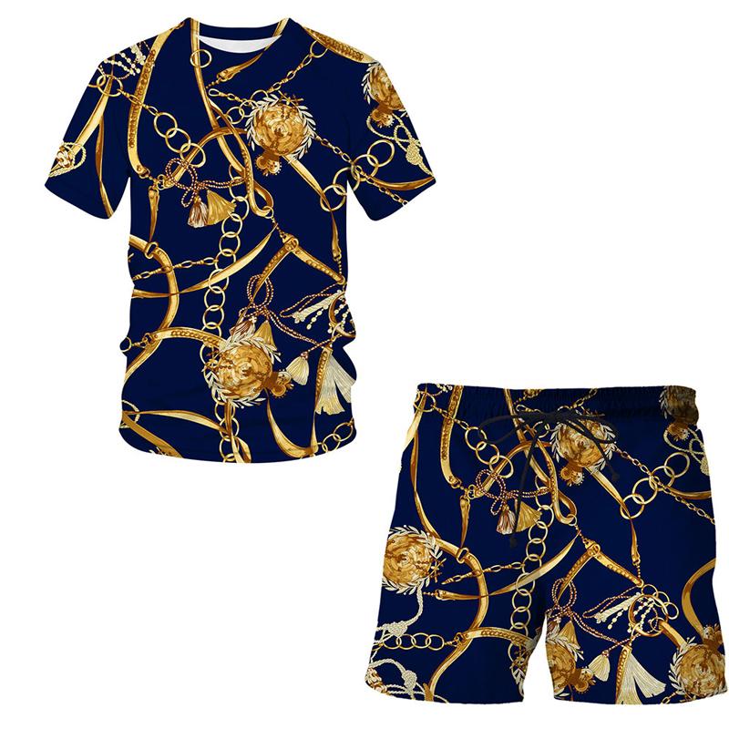 Men's Tracksuits Luxurious Iron Chain 2 Pieces Sets Tracksuit Men Vintage T-shirts+Pant Sportswear Suit Casual Short Sleeve 3D Print Board S, Cbt-3201jiacbdk-1618
Men's Tracksuits Luxurious Iron Chain 2 Pieces Sets Tracksuit Men Vintage T-shirts+Pant Sportswear Suit Casual Short Sleeve 3D Print Board S, Cbt-3201jiacbdk-1618