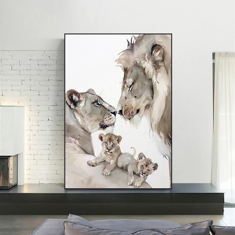 Lion Family Canvas Painting Canvas Printmaking Interior Decoration Abstract Poster and Print Wall Art Picture Home Decor Cuadros
Lion Family Canvas Painting Canvas Printmaking Interior Decoration Abstract Poster and Print Wall Art Picture Home Decor Cuadros