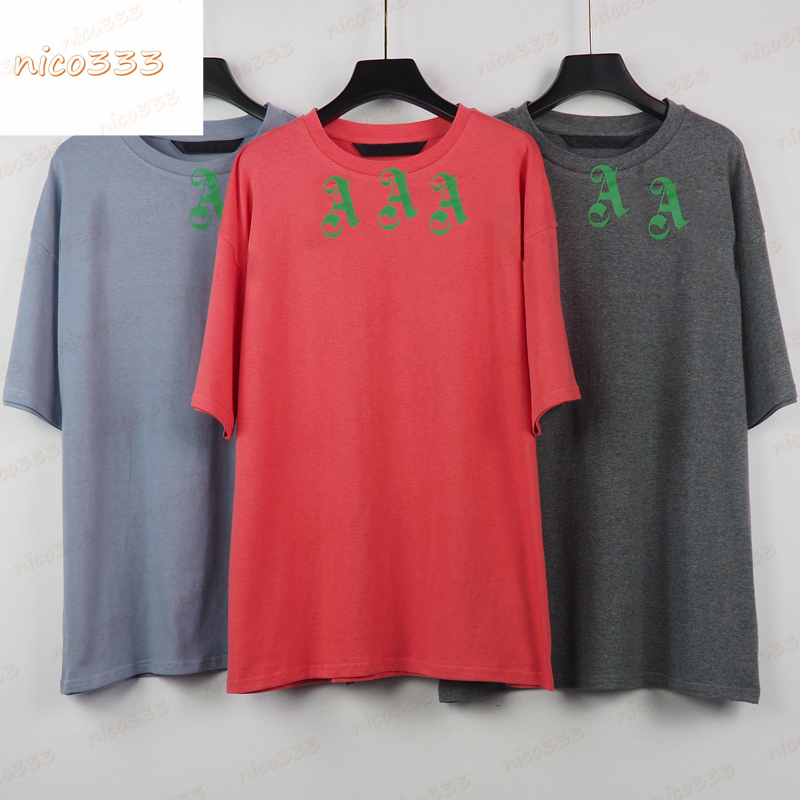 Classic versatile tee large monogram loose print short sleeve street gray yellow red round neck casual couple
Classic versatile tee large monogram loose print short sleeve street gray yellow red round neck casual couple