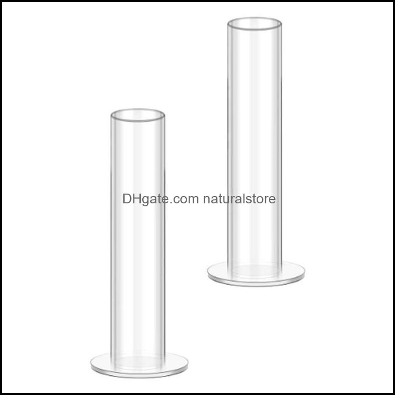 Jewelry Pouches Bags Packaging Display Pouches 2Pcs Hair Rope Storage Stands Transparent Acrylic Brack Dw5