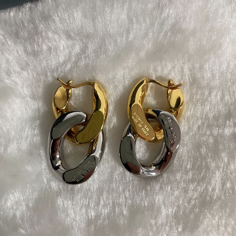 Designer Jewelry Women Dangle thick chain tassel earring High Quality B letters logo shiny nonfading ladies rugged earring studs