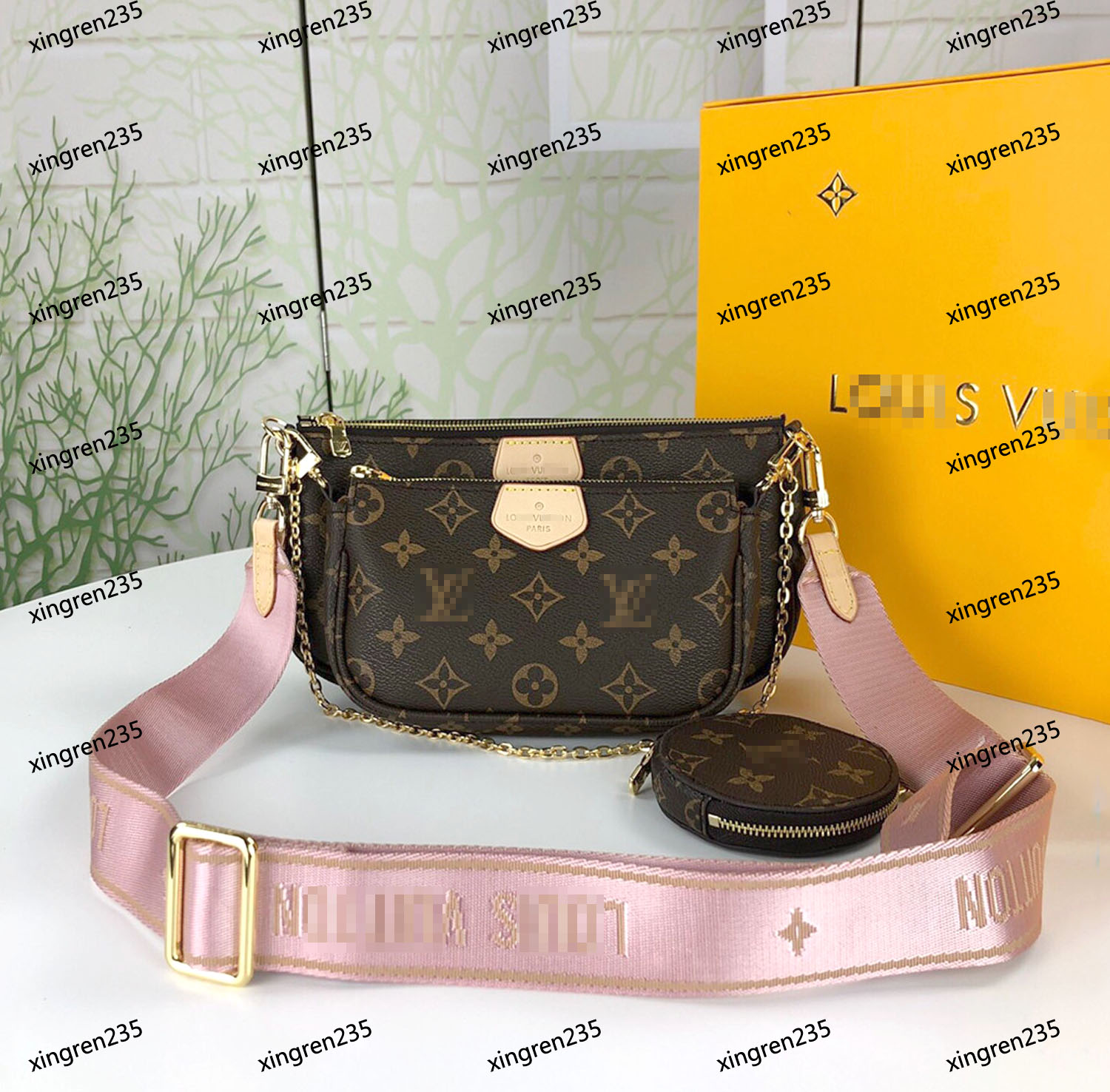 wallets POCHETTE FELICIE 3 pcs wallet bags women purse handbag genuine leather shoulder crossbody bag purse, Brown flower
wallets POCHETTE FELICIE 3 pcs wallet bags women purse handbag genuine leather shoulder crossbody bag purse, Brown flower