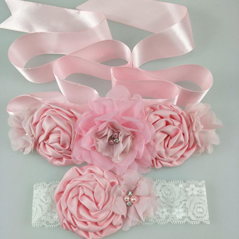 Belts 1 Set Pink Purple Flower Sash Matching Baby Headband Satin Girls Hair Wedding Maternity Waistband Pography
Belts 1 Set Pink Purple Flower Sash Matching Baby Headband Satin Girls Hair Wedding Maternity Waistband Pography