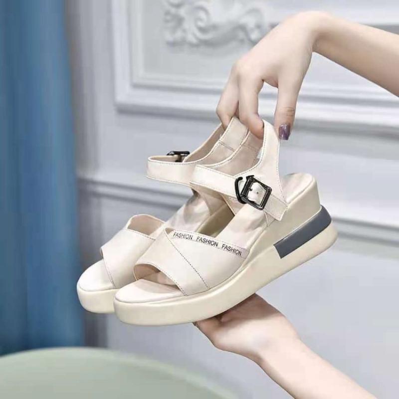 Sandals Women's 2022 Summer Style Wedge Fish Mouth Open Toe Breathable Thick-soled Shoes Heels Woman, Black
Sandals Women's 2022 Summer Style Wedge Fish Mouth Open Toe Breathable Thick-soled Shoes Heels Woman, Black