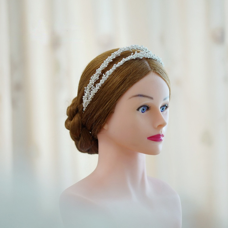 Double-layer Greek Hairband Simple Elegant Vine Women Headpiece Bride Wedding Headdress Hair Accessories 0615