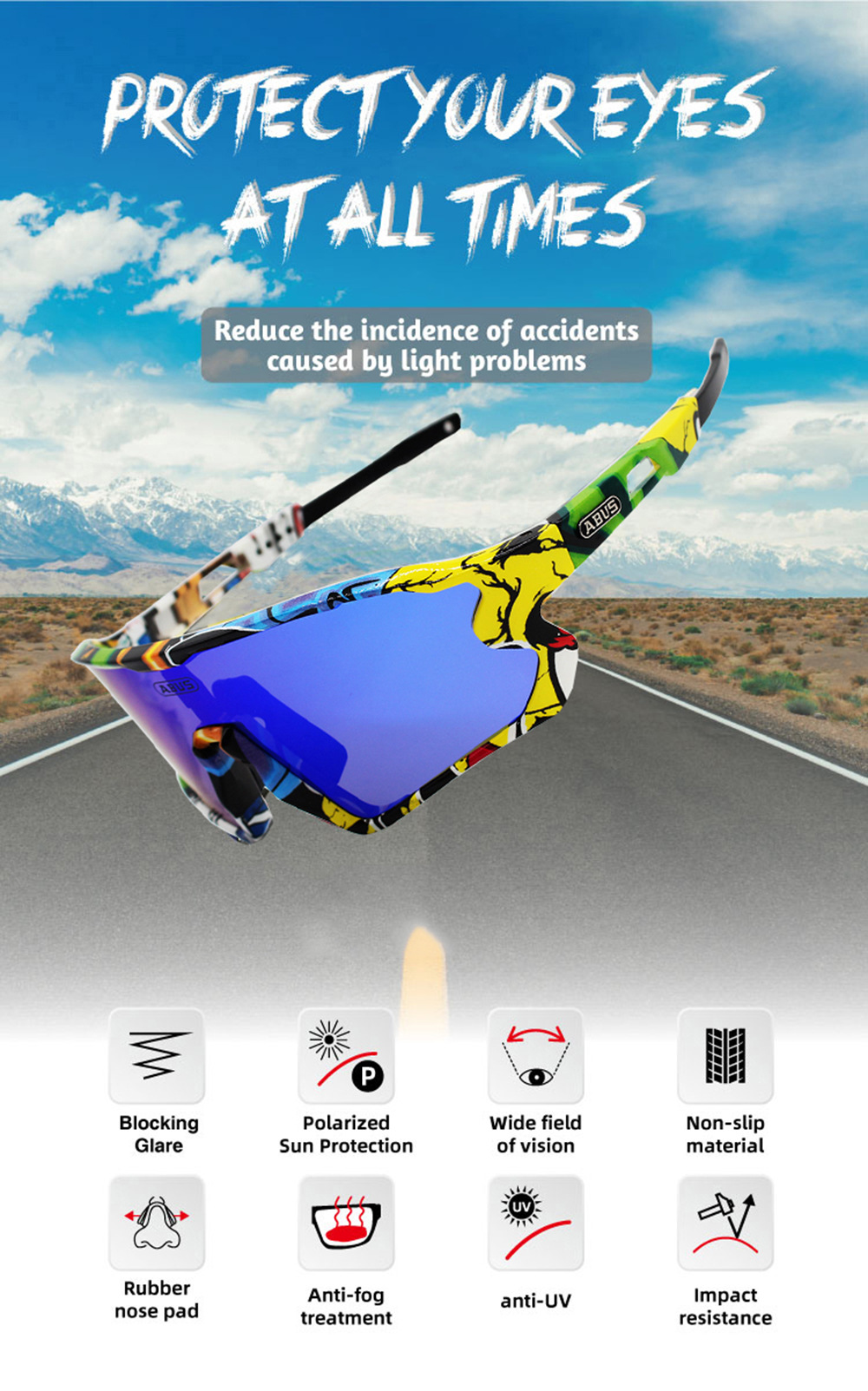 Outdoor Eyewear Cycling Sunglasses 5 Lens UV400 TR90 Sports Bike Fishing Hiking Riding Eyewear Factory price expert design Quality Latest Style Original Status
Outdoor Eyewear Cycling Sunglasses 5 Lens UV400 TR90 Sports Bike Fishing Hiking Riding Eyewear Factory price expert design Quality Latest Style Original Status