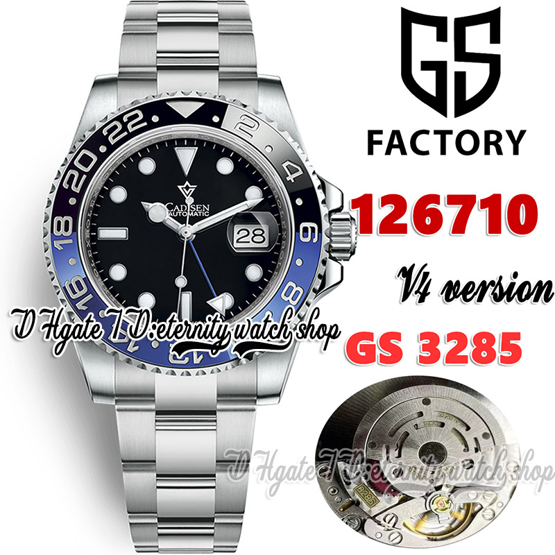 GSF V4 GMT gs126710 Cal.3285 gs3285 Automatic Mens Watch Blue and Black Ceramic Bezel 904L Stainless Steel Bracelet With Same Serial Warranty Card eternity Watches, Watch waterproof cost 
GSF V4 GMT gs126710 Cal.3285 gs3285 Automatic Mens Watch Blue and Black Ceramic Bezel 904L Stainless Steel Bracelet With Same Serial Warranty Card eternity Watches, Watch waterproof cost