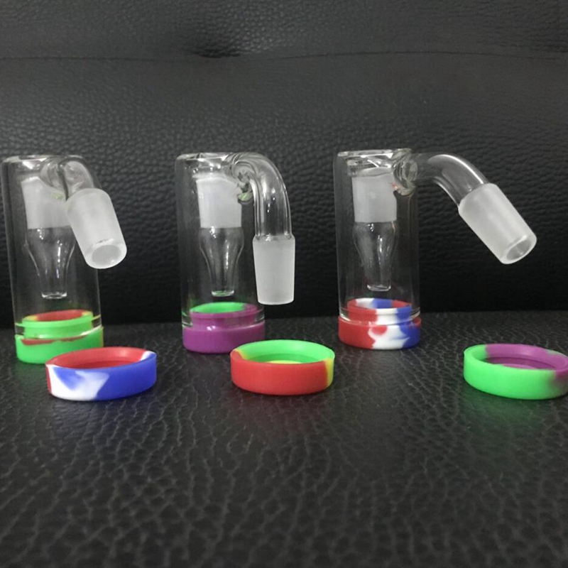 smoking pipes 14mm Glass Ash Catcher Hookah Accessories With 10ML Colorful Silicone Container Reclaimer Male Female Ashcatcher For Bong Dab Rig Quartz Banger
smoking pipes 14mm Glass Ash Catcher Hookah Accessories With 10ML Colorful Silicone Container Reclaimer Male Female Ashcatcher For Bong Dab Rig Quartz Banger