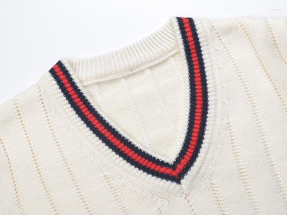 Women' Sweaters 2022 Early Autumn Unisex Couple Contrast Stripe Knit Long Sleeve V-neck Jemi22, Ivory
Women' Sweaters 2022 Early Autumn Unisex Couple Contrast Stripe Knit Long Sleeve V-neck Jemi22, Ivory