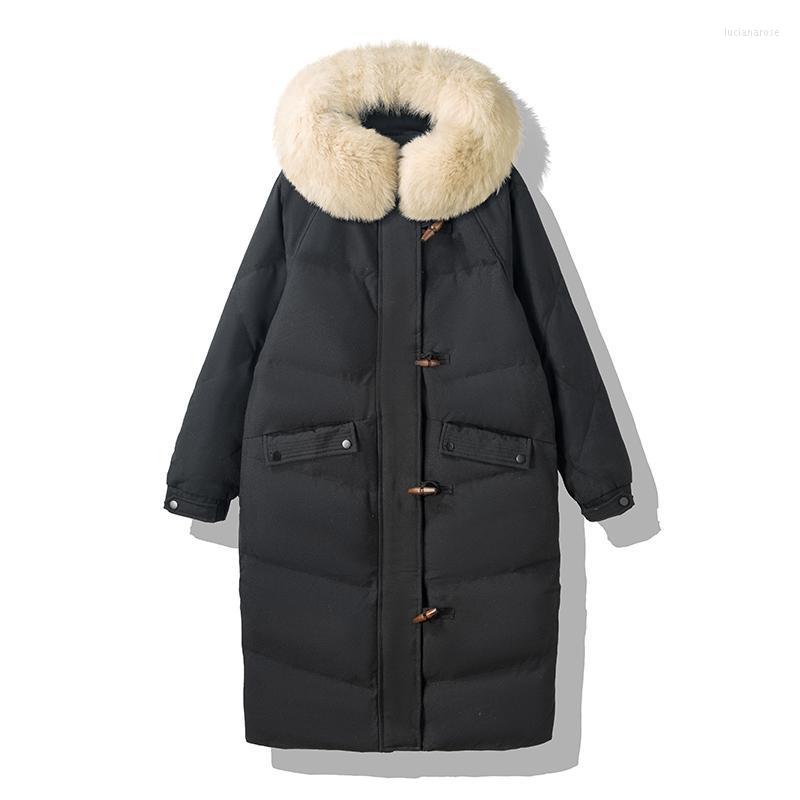 Women' Down & Parkas FTLZZ Winter Women Snow Long Jacket Big Real Fur Hooded 90% White Duck Coat Thick Warm Horn Button Loose Outwear Luci2, Without fur beige
Women' Down & Parkas FTLZZ Winter Women Snow Long Jacket Big Real Fur Hooded 90% White Duck Coat Thick Warm Horn Button Loose Outwear Luci2, Without fur beige