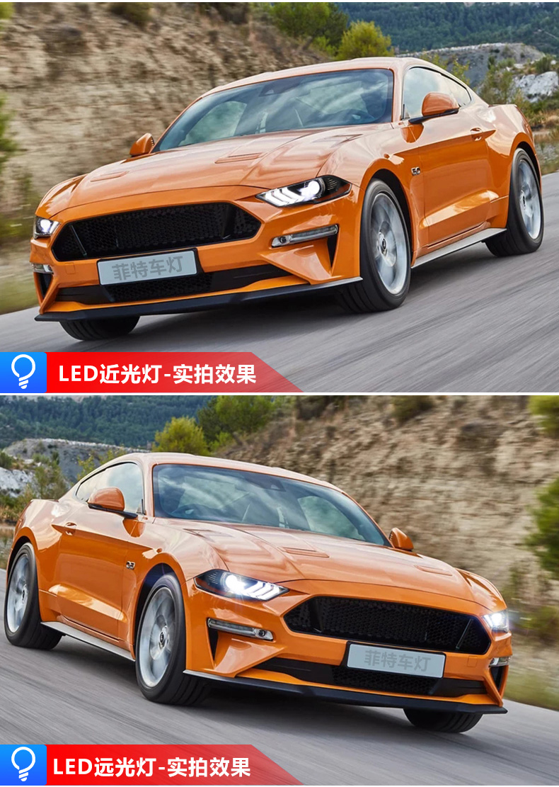 Car Styling Head Lamp For Ford Headlights 20 18-19 Mustang LED Headlight DRL Angel Eye Hid Bi Xenon Auto Accessories