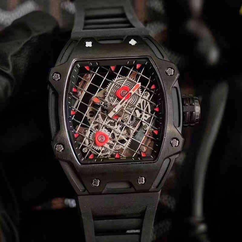 Wine Barrel Watch Richa Mill Rm27-04 Series Automatic Mechanical Carbon Fiber Case Tape Men's Watch, Black
Wine Barrel Watch Richa Mill Rm27-04 Series Automatic Mechanical Carbon Fiber Case Tape Men's Watch, Black