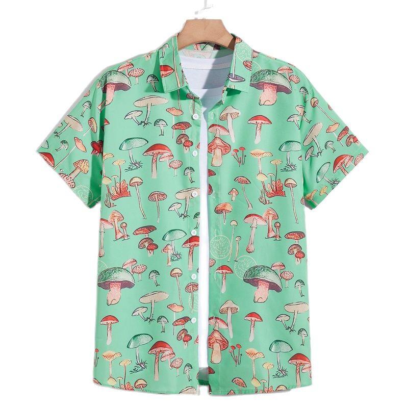 Men's Casual Shirts Summer Men's Shirt Lapel Short Sleeve Mushroom Print Fruit Button Trend Hawaiian Top Male Oversized Clothing 5XLMen', Ofsz-01615
Men's Casual Shirts Summer Men's Shirt Lapel Short Sleeve Mushroom Print Fruit Button Trend Hawaiian Top Male Oversized Clothing 5XLMen', Ofsz-01615