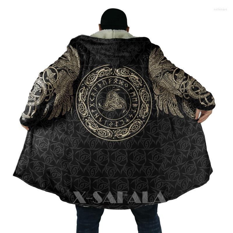 Men' Wool & Blends Viking Totem Crow Eagle All Over 3D Printed Thick Warm Hooded Cloak For Men Windproof Fleece Unisex Casual-21Men' Nell2, D207
Men' Wool & Blends Viking Totem Crow Eagle All Over 3D Printed Thick Warm Hooded Cloak For Men Windproof Fleece Unisex Casual-21Men' Nell2, D207