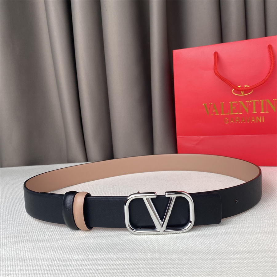 Fashion Women Belts for Classic Genuine Leather Belt Man Woman Width 3.0CM V Buckles Reversible Design 4 Options Top Quality