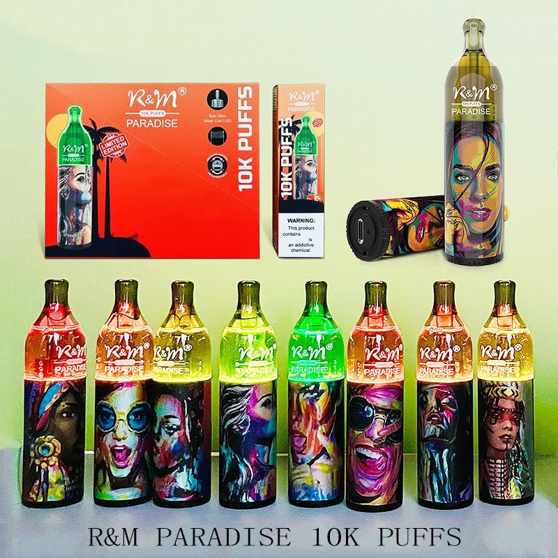 Authentic R&M RandM Paradise 10K Disposable Vape Pen E Cigarette With Rechargeable 850mAh Battery Airflow Control 17ml Pod 10000 Puffs Vapes Kit VS puff
Authentic R&M RandM Paradise 10K Disposable Vape Pen E Cigarette With Rechargeable 850mAh Battery Airflow Control 17ml Pod 10000 Puffs Vapes Kit VS puff