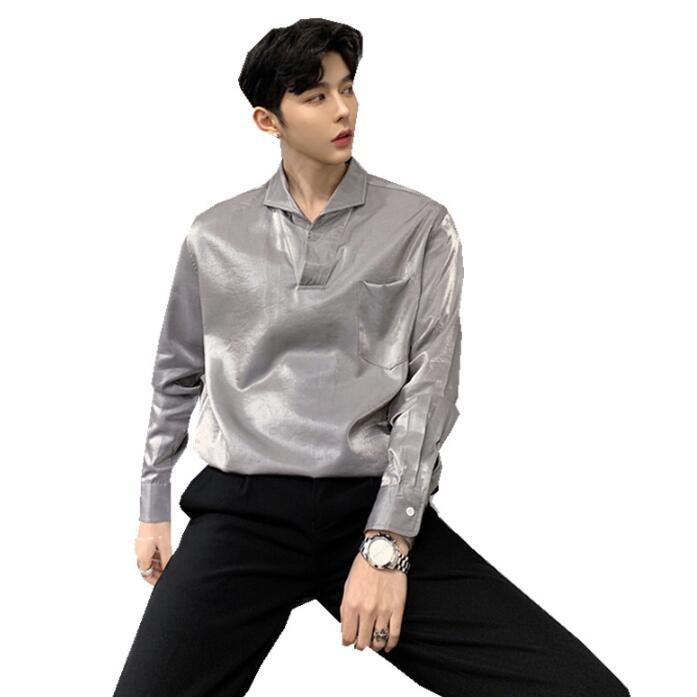 Men's T-Shirts Loose Shirt Men Long Sleeve Teenage Korean Mens Pullover Clothes Fashion Punk Personality Stage Singer Dance AutumnMen's, Black
Men's T-Shirts Loose Shirt Men Long Sleeve Teenage Korean Mens Pullover Clothes Fashion Punk Personality Stage Singer Dance AutumnMen's, Black