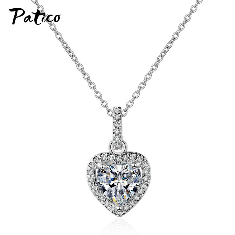 Chains Cubic Zircon 925 Sterling Silver Pendants Necklace For Women Crystal Heart Long Necklaces Jewelry Christmas GiftChains
Chains Cubic Zircon 925 Sterling Silver Pendants Necklace For Women Crystal Heart Long Necklaces Jewelry Christmas GiftChains