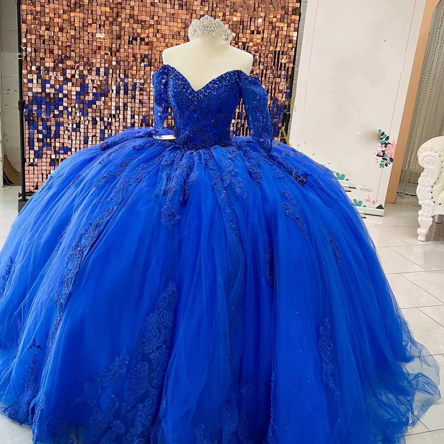 Royal Blue Quinceanera Dresses For Sweet 16 Girls Appliques Beading Sequined Strapless Princess Ball Gown Birthday Prom Dress Vestidos De 15 Anos, Silver
Royal Blue Quinceanera Dresses For Sweet 16 Girls Appliques Beading Sequined Strapless Princess Ball Gown Birthday Prom Dress Vestidos De 15 Anos, Silver