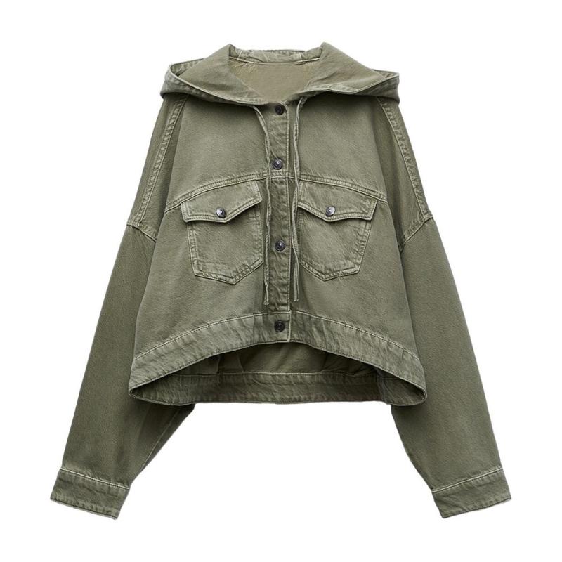 Women' Jackets DiYiG WOMAN 2022 Early Autumn Women' Casual Versatile Hooded Pocket Short Army Green Denim JacketWomen
Women' Jackets DiYiG WOMAN 2022 Early Autumn Women' Casual Versatile Hooded Pocket Short Army Green Denim JacketWomen