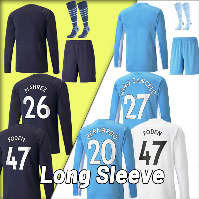 HAALAND Manchester Long sleeve cITy DE BRUYNE soccer jerseys GREALISH STERLING mEn kit 21 22 FODEN BERNARDO football shirt full set Socks uniform G.JESUS MAHREZ, Third+patch
HAALAND Manchester Long sleeve cITy DE BRUYNE soccer jerseys GREALISH STERLING mEn kit 21 22 FODEN BERNARDO football shirt full set Socks uniform G.JESUS MAHREZ, Third+patch