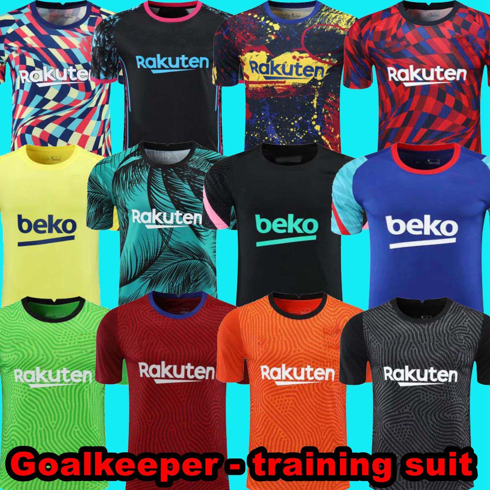 20 21 Barcelona Goalkeeper training suit Football Jersey POLO Short sleeve Suit Football
20 21 Barcelona Goalkeeper training suit Football Jersey POLO Short sleeve Suit Football