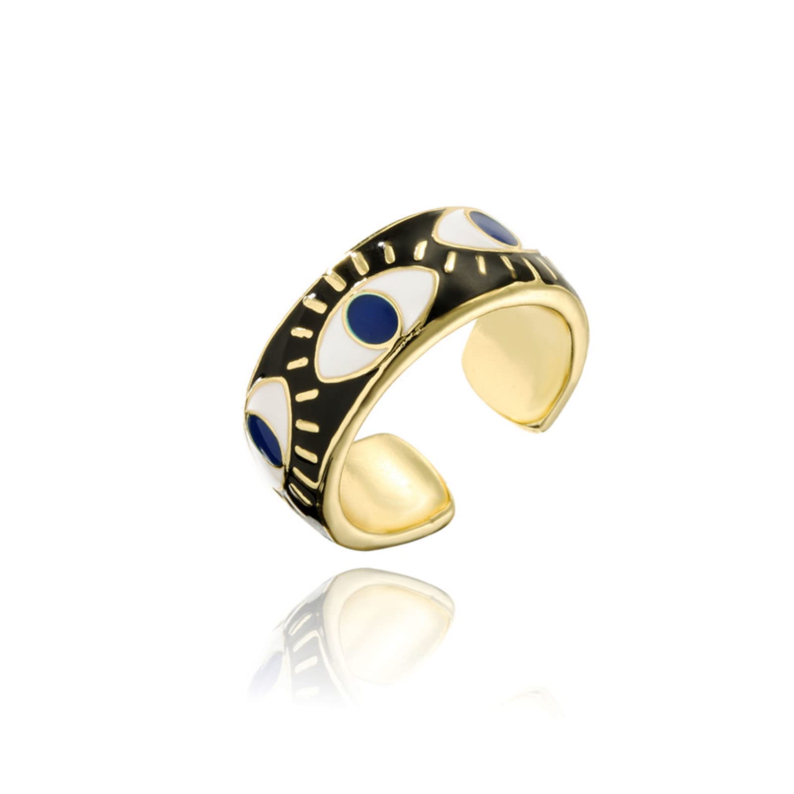 Cluster Rings Evil Eye Ring For Women Gold Colorf Enamel Chunky Adjustable Statement Aesthetic Protection Jewelry amgyv
Cluster Rings Evil Eye Ring For Women Gold Colorf Enamel Chunky Adjustable Statement Aesthetic Protection Jewelry amgyv
