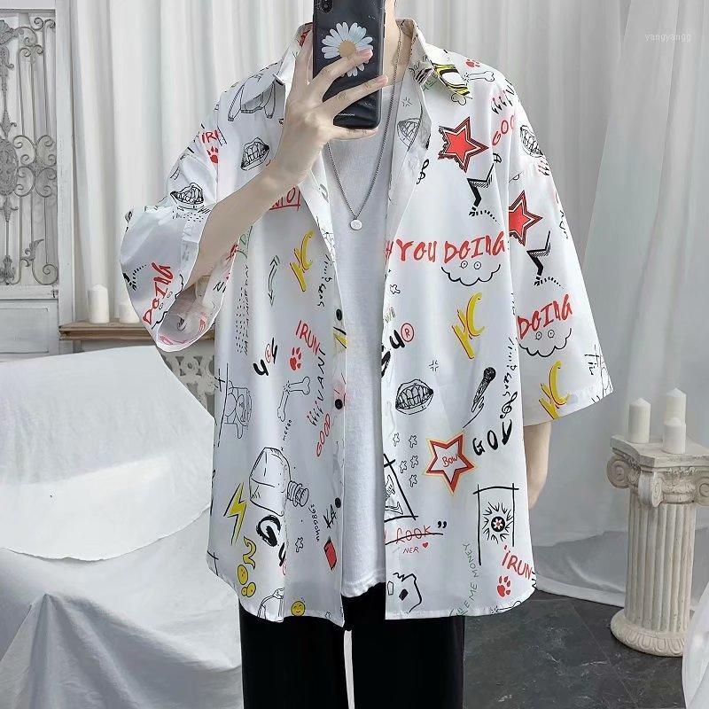 Summer Men's Shirts Japan Fashion Streetwear Short Sleeve Graphics Men Casual Trend Harajuku Clothing Tops, Pure white
Summer Men's Shirts Japan Fashion Streetwear Short Sleeve Graphics Men Casual Trend Harajuku Clothing Tops, Pure white