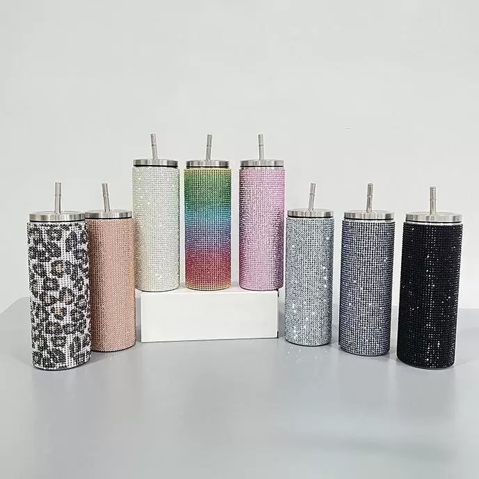 Bling Flash Water Drill Stick Drill Mugs 20oz Vacuum Insulation Stainless Steel Straw Coffee Cup Straight Body Straight Barrel Slimming Cups 0428, Multi-color
Bling Flash Water Drill Stick Drill Mugs 20oz Vacuum Insulation Stainless Steel Straw Coffee Cup Straight Body Straight Barrel Slimming Cups 0428, Multi-color