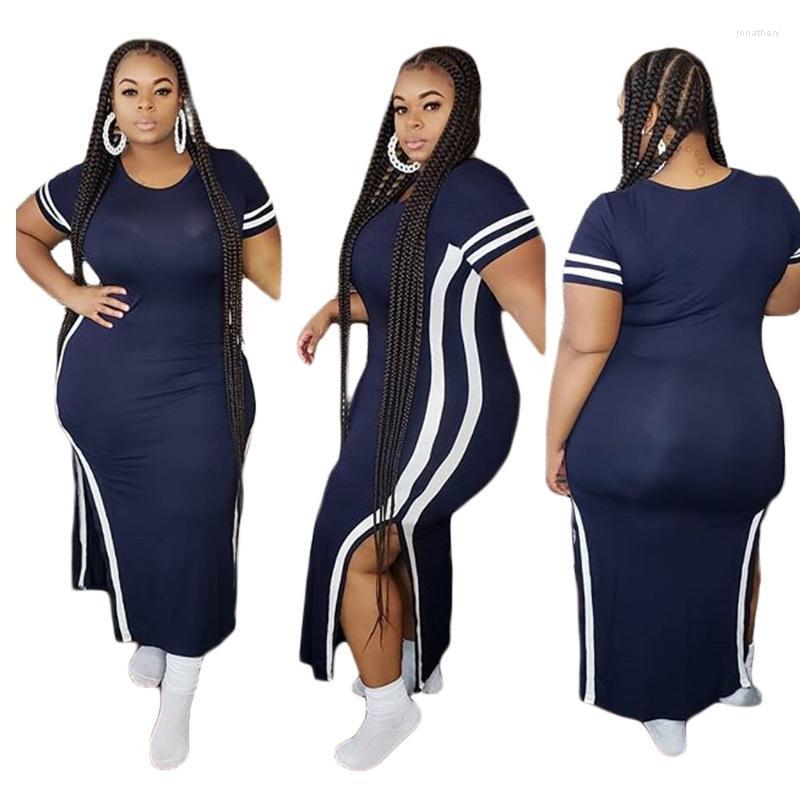 Plus Size Dresses Summer Round Neck Short Sleeve Color Matching Women Clothing 5xl Casual Family Outfits Wholesale Drop Jona22, Navy blue
Plus Size Dresses Summer Round Neck Short Sleeve Color Matching Women Clothing 5xl Casual Family Outfits Wholesale Drop Jona22, Navy blue