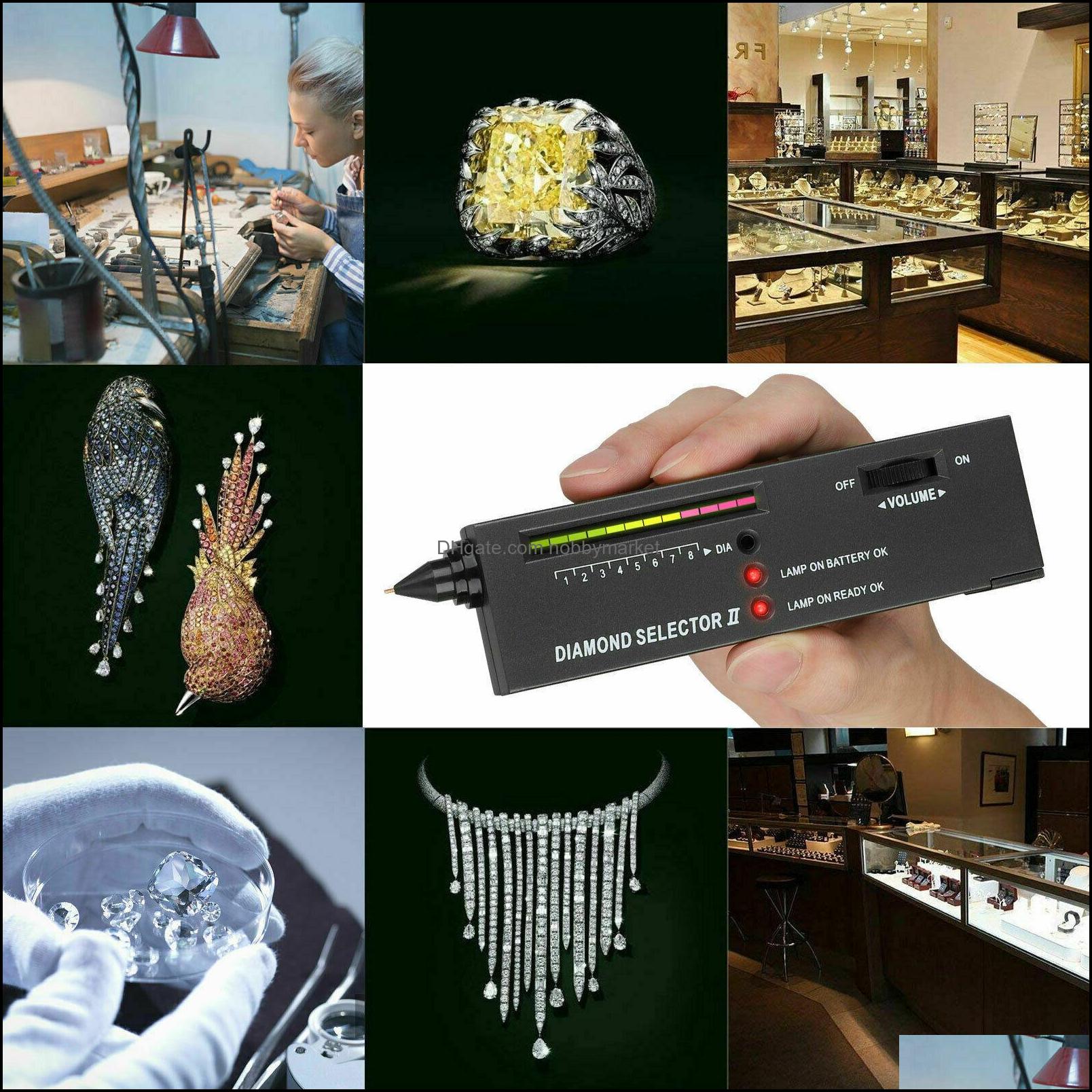 Testers Measurements Jewelry Tools Equipment Portable High Accuracy Professional Diamond Tester Gemstone Selector Ll Jeweler Tool