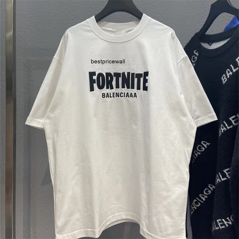 balencaigass men's t-shirts High version 22ss new B family fortress night embroidered short sleeve round neck t-shirt and wo loose casual top 4380, White
balencaigass men's t-shirts High version 22ss new B family fortress night embroidered short sleeve round neck t-shirt and wo loose casual top 4380, White