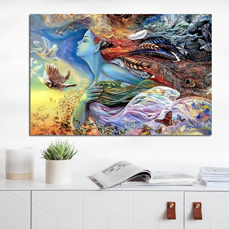 Feather Fly Girl Spirite Canvas Painting Posters and Prints Scandinavian Cuadros Nursery Wall Picture for Living Room home decor
Feather Fly Girl Spirite Canvas Painting Posters and Prints Scandinavian Cuadros Nursery Wall Picture for Living Room home decor