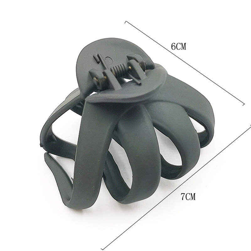 Solid Color Hair Claw Geometric Hollowing Simple Matte Crab Clamp for Women Girls Large Size Hair Clips Hair Accessories 220701