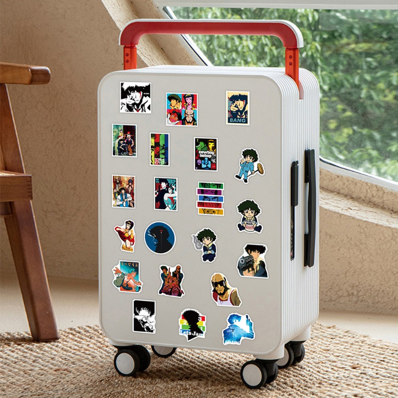 50pcs Cowboy Bebop Anime Stickers Kids Toy Laptop Luggage Guitar Phone Car Skateboard Cartoon DIY Graffiti Sticker Decals